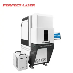 10w Glass Crystal Ceramic Silicon Wafer UV Lazer Marker Laser Etching Engraving Marking Machines With Full Enclosed Cover