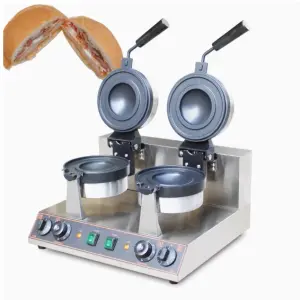 Popular Street Food Commercial UfO Burger Sandwich Making Machine Electric Press Burger Maker Machine Not Stick Pot