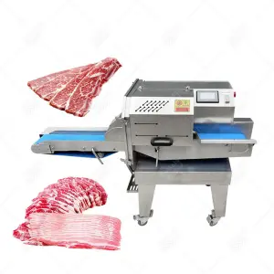 Industrial Biltong Slicer Cheese Slice Machine Deli Salami Slicer Automatic Bacon Meat Slicer Machine