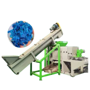 Plastic PE PP Film Squeezer Granulator Machine / PP Woven Bags Squeezing Drying Machine