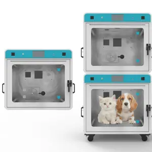 Customized Vet Clinic Equipment Veterinary Oxygen Therapy ICU Cage Intelligent Monitoring Pet Incubator