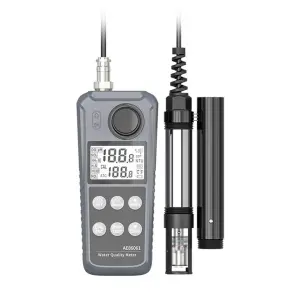 Water Quality Tester Meter Detector AE86061 Dissolved Oxygen Temperature PH Nitrite Ammonia Nitrogen Measure Analyzer