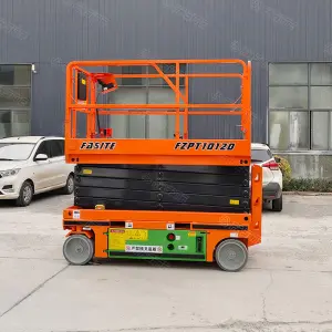14m Electric Scissors Lift Aerial Work Mobile Manlift Lifting Platform