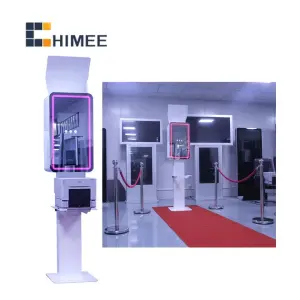 Magical Mirror Photo Kiosk Printer Lcd Touch Screen Photo Booth Machine Social Media Sharing Instagram Photo Party Booths