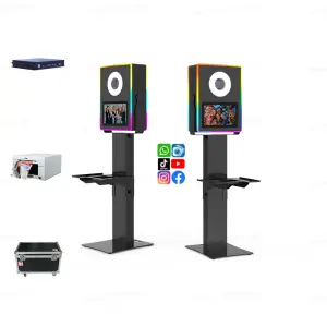 Smart 13.3 Inch Touch Screen Photo Booth Machine Flashlight Adapted Dslr Selfie Booth Adjustable Head Angle Party Photobooth