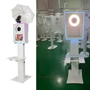 Year Portable Vintage Photo Booth Machine With Printer and Camera Dual Screen DSLR iPad Photobooth Shell for