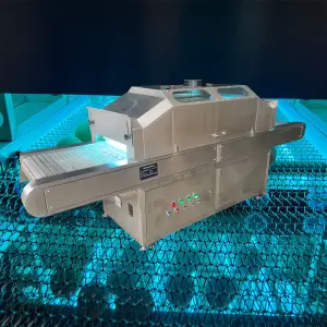 UVC Sterilizer Tunnel High Power Sterilization Machines 220V 2KW Surface Disinfection Conveyor Belt UV Sterilizing Food