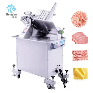 Commercial Electric Vertical Automatic Cutting Machine Stainless Steel for Cheese Mutton Beef Ham Frozen Meat Slicer Slicing