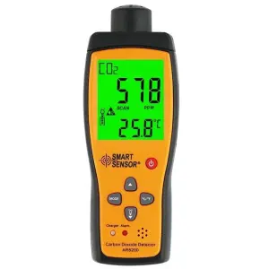 Smart Sensor AR8200 Portable Carbon Dioxide Detector Co2 Gas Analyzer Tester With Rechargeable Battery