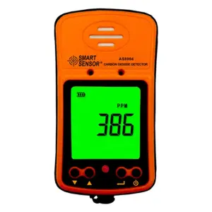 Smart Sensor AS8904 LCD Carbon Dioxide CO2 Portable Gas Analyzer Tester 350~9999PPM Range 1ppm High Precision Meter