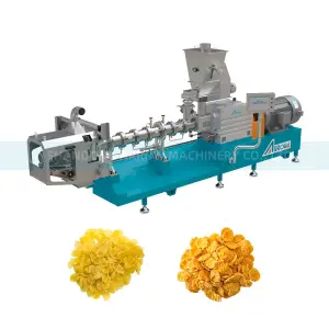 Small Business Snack Food Puff Extruder Machine to Make Corn Flakes and Breakfast Cereals Machinery