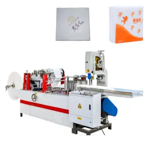 Small Machine for Home Business Napkin Paper Folding Machine Napkin Making Machine Automatic with Packaging