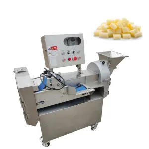 Industrial Double-head Mango Slicing Dicer Onions Vegetable Dice Cutter Chopper Dried Fruit Cutting Machine