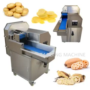 Fully Stainless Steel Automatic Sweet Potato Slicer Stainless Steel Strawberry Dicer Egg Dicer High Productivity Fruit Slicer