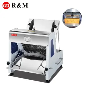 Commercial Industrial Electrical Bread Cutting Slicing Cutter Adjustable Toast Bread Slicer Machine Blades Sandwich Loaf Slicer