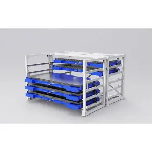 Integrated Storage Rack for Metal Plates - Safe, Organized and Space Saving