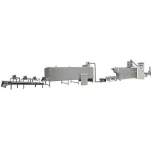 Full Automatic Grain Products Production Line Single Screw Extruder Couscous Rice Making Machine Processing Line