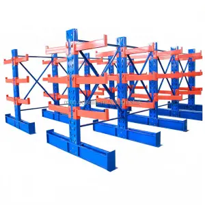 Adjustable Cantilever Storage Rack for Organized Warehousing