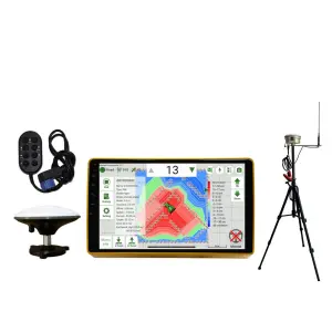 RTK GPS Land Leveling System Satellite Leveler Control System Agriculture Grader Double Bevel Land Survey Dual Channels Function