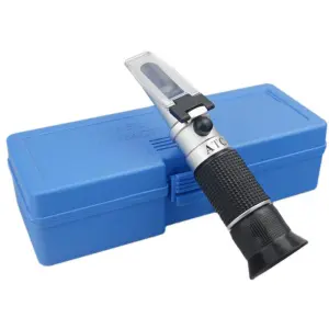 Honey Refractometer for Moisture Brix and Baume 3-in-1 Uses 58-90% Brix Scale Range Ideal for Honey