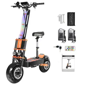 Powerful Electric Scooter for Adults All-Terrain 8000W Dual Motor 60V 35Ah Full Suspension Seat Two-Wheel Scooter
