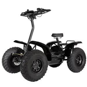 Klein Electric 4x4 ATV Scooter 6000W 60V 50Ah Foldable All Terrain for Mountain & Beach with Rear Rack and Seat