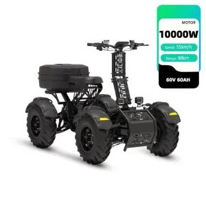 10000W High-Power Electric Scooter for Off-Road Vehicles 4-Wheel Drive Foldable Handlebar All-Terrain Max IP65 80km