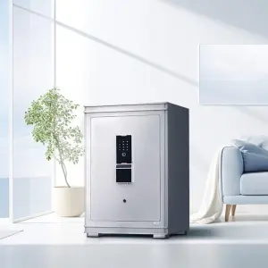 All-Steel Electronic Safe for Home Office Large Size with Fingerprint & Key Lock Fireproof & Anti-Theft