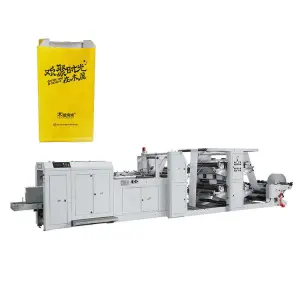 Small Business Use Flat Type V Bottom Paper Bag Making Machine for Food Packaging Candy Coffee Snacks Core Motor Engine