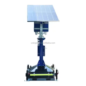 Block Telescopic Solar Powered Surveillance Tower Without Cctv Camera Standard Version
