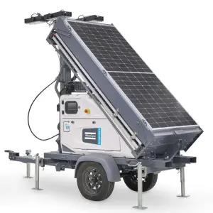 Atlas Copco HiLightMS5 LED Solar Light Tower IP69 Dust Water Resistant Environmentally Friendly Mobile Mining Lighting