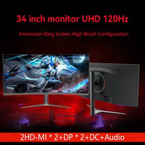 High-Definition 34 Inch 165Hz  4k Monitor for Gamers