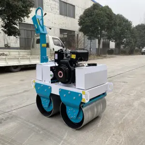 0.5 Ton Small Rollers Walk-behind Vibratory Rollers Concrete Soil Asphalt Rollers Compactor Hydraulic Mini Rodillo Compactador
