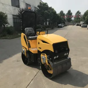 1ton-1.5 Ton Versatile Min 0.3-0.5ton Road Roller Asphalt Rated Vibrating Plate Compactors Ride on Roller Compactor