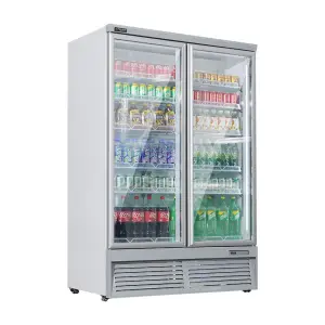 1~4Door Upright Glass Door Freezer Display Commercial Fridge for Convenience Store