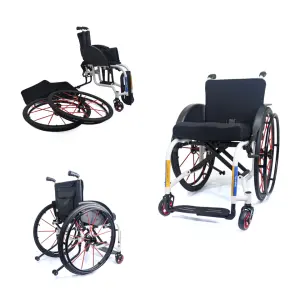 Large Wheel Carbon Fiber Sports Wheelchair for TLS725LQ 41cm Seat Width Rehabilitation Therapy