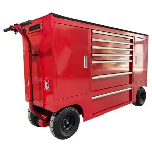 Pit Cart Steel Tool Trolley Outdoor Metal Rolling Cabinets and Tool Box with Hand Tools Sets