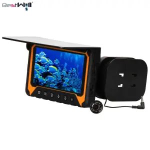 Portable Fish Finder Understanding Underwater Terrain Waterproof IP68 5'' Monitor 20M IP68 Ice Underwater Fishing Camera