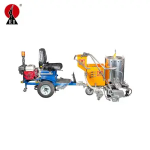 Ride on Driving Type Manual Hand Push Zebra Stripes Pavement Lines Painting Road Marking Machine