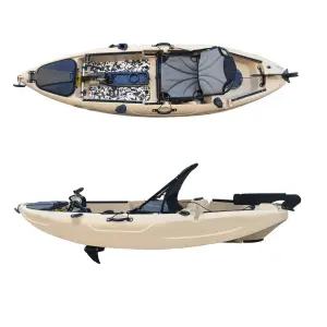 Kayak with Foot Pedal System Fishing Boat