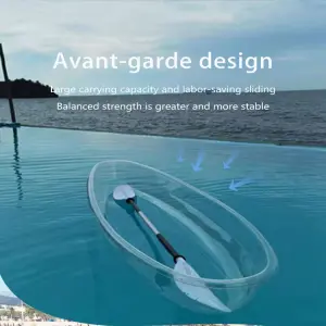 Crystal Kayak Fishing Boat Transparent Canoe with clear Bottom