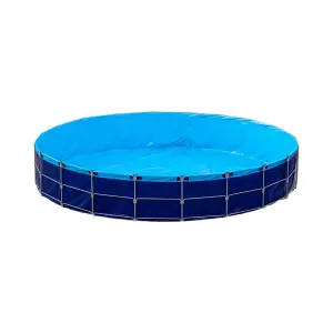Large 300-Gallon PVC Round Pond Tarpaulin Commercial Farming Fish Tank with Biofloc Aquarium for Plastic Tank Farming