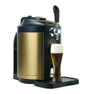 Draft Beer Dispenser Mini Kegerator - 56W, 8.9kg, 220V/110V, Compact Beer Cooler for Restaurants & Hotels