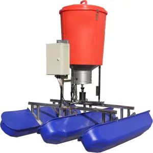 Fish Shrimp Pond Feeder Automatic Solar Powered / Electric Feeder Good