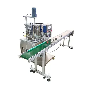 Heated Pump Wax Melter Filling Machine Making Packing Lip Balm/Petroleum Jelly/Hair Pomade/Deodorant Chemical Paper/Glass PLC