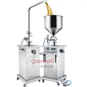 Semi-automatic Viscous Cream Paste Filler Liquid Material Packaging Equipment Gel Ointment Filling Machine for Cosmetics