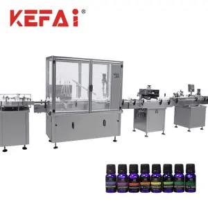 Automatic Small Bottle Hair Essential Oil 3 in 1 Filling Capping Labeling Machine Professional Filling Line
