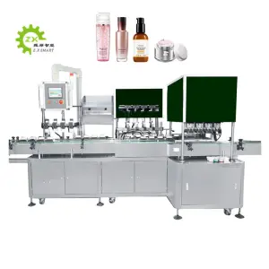 Automatic Linear Type 10 to 250 ml Bottle Can Liquid Paste Lotion Hair Spray Gel Wax Beauty Face Cosmetic Cream Filling Machine