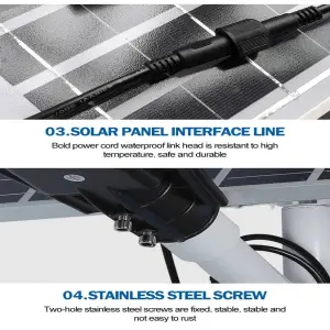 Outdoor Industrial Ip65 100w Split Solar Street Lighting Led