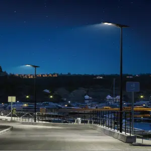 NOEL 30W to 150W All-In-One Integrated Solar LED Street Light Industrial for Outdoor Use for Road IP66 Rated